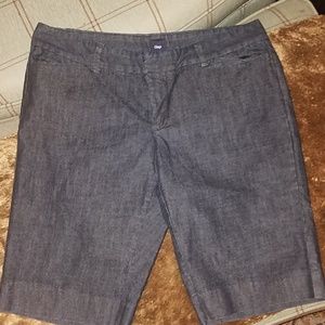 Gap dark denim lightweight jean shorts 4